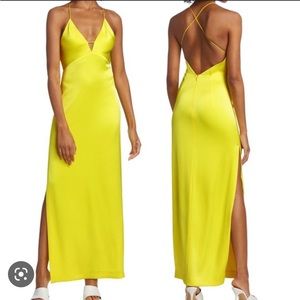 Alice + Olivia Dakota Strap Midi Slip Dress